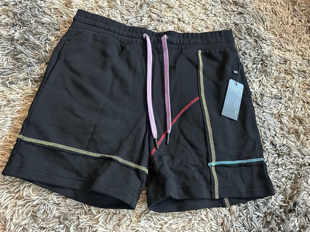 Cloak Brand Prism Rainbow Stitch Flaired Sweatshorts Size Small